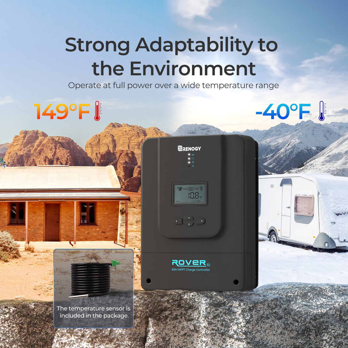 Renogy 10.24kWh Off-Grid Power Kit | 3000W Inverter, 60A MPPT
