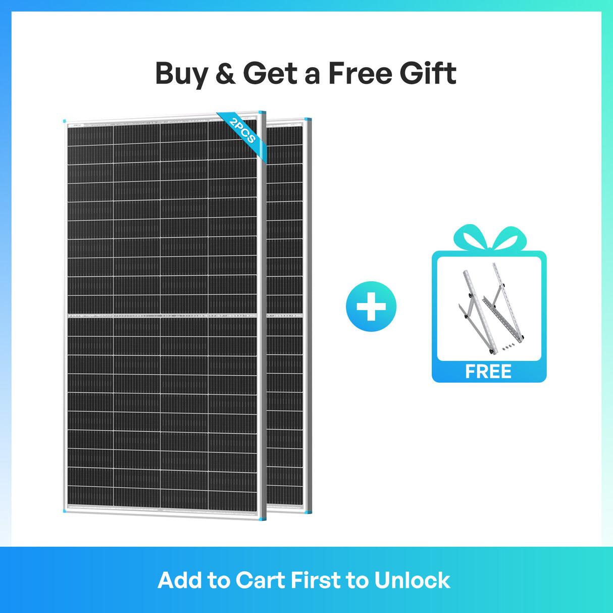 Renogy 100W/200W Mono N-Type Rigid Bifacial Solar Panel