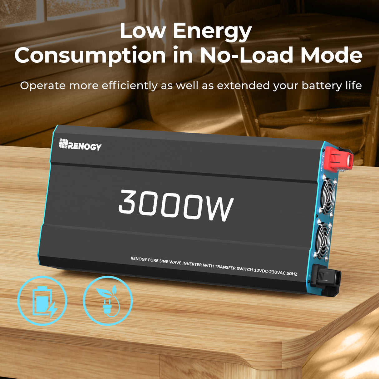 Low Energy Consumption in Low-Load Mode Pure Sine Wave Inverter