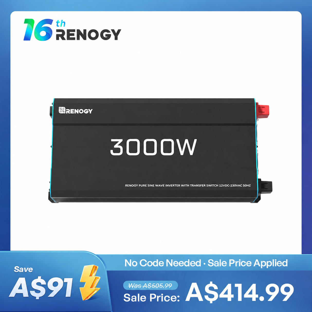 1000W/2000W/3000W 12V to 230V/240V Pure Sine Wave Inverter (with UPS Function)