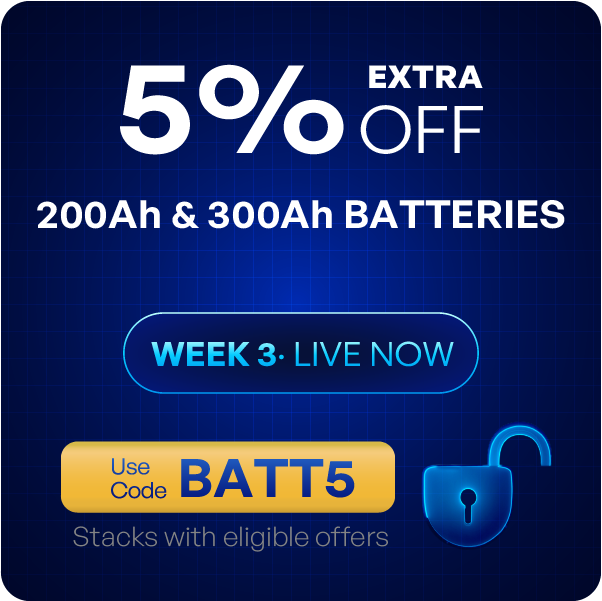 Extra 5% off batteries