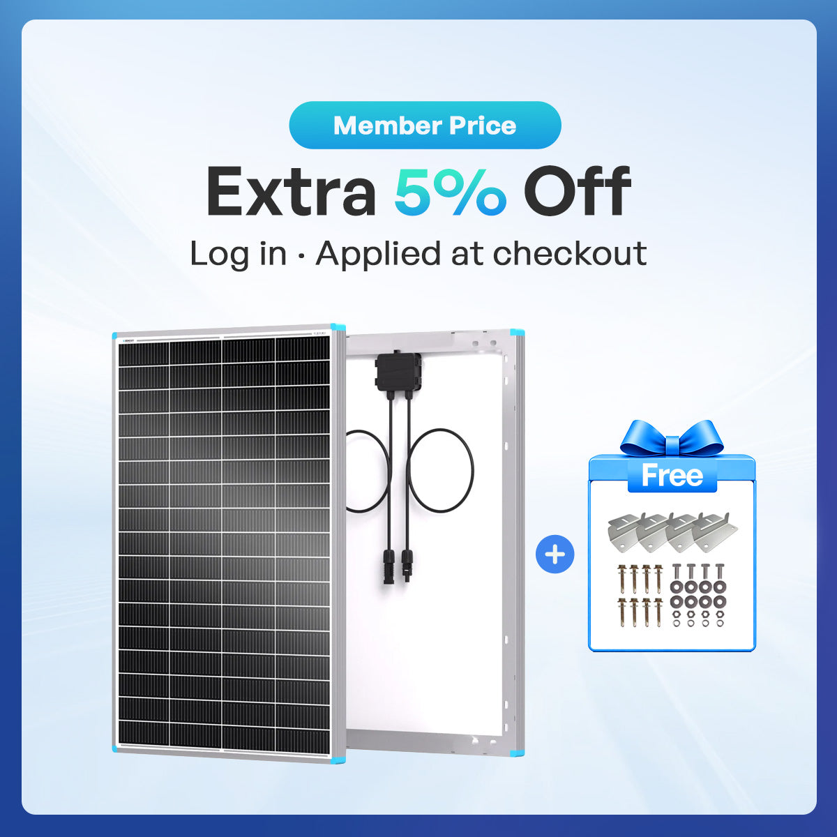 200W/175W/100W 16BB N-type High Efficiency Monocrystalline Solar Panel