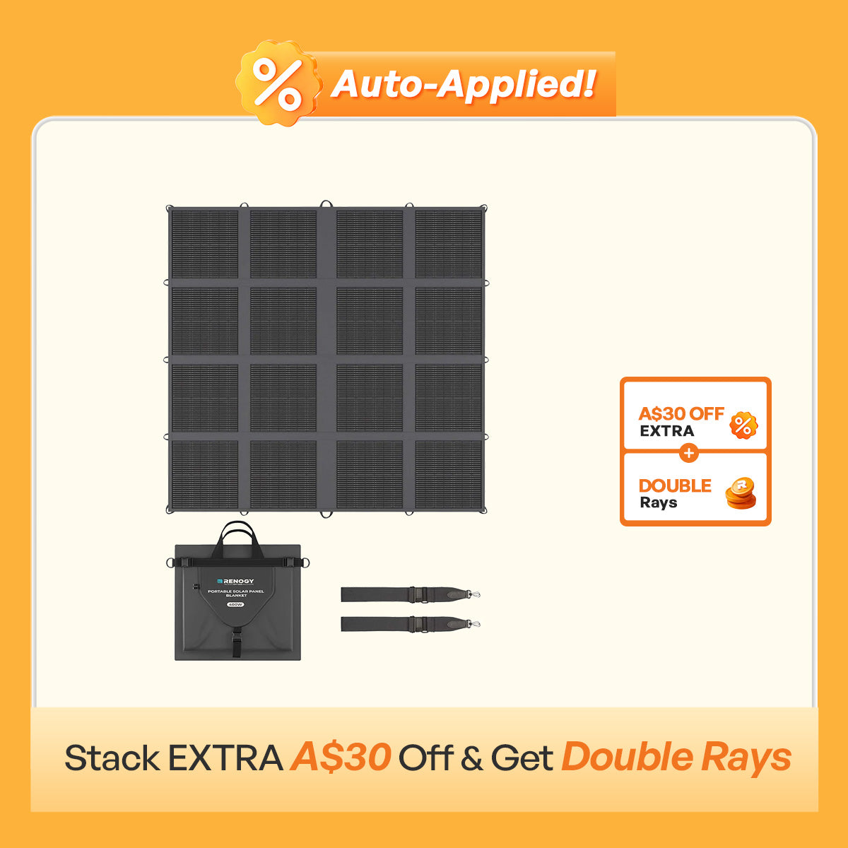 400W/200W Lightweight N-type Portable Solar Panel Blanket