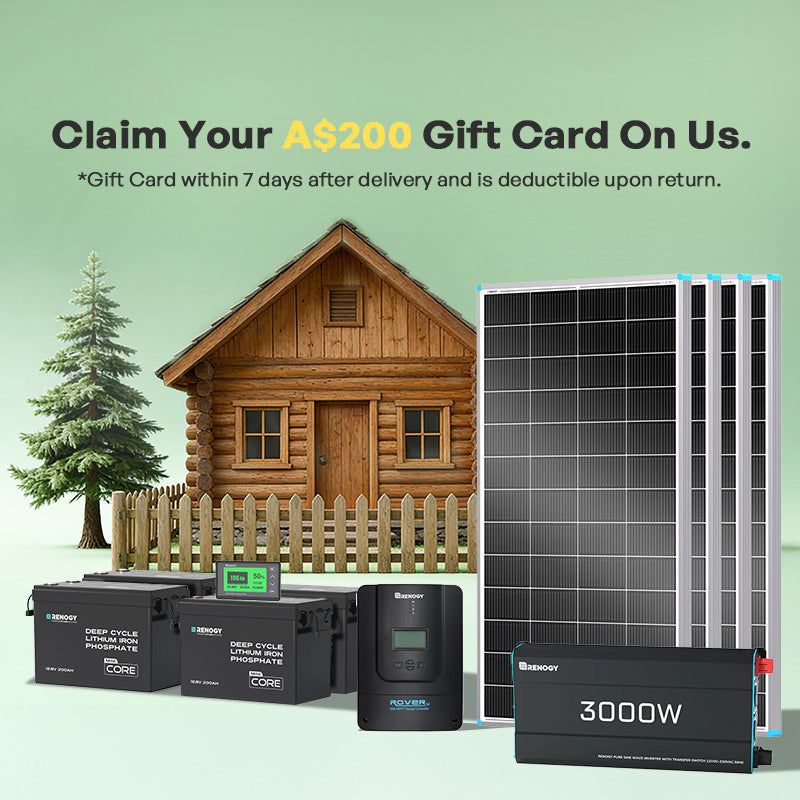 Renogy 10.24kWh Off-Grid Power Kit | 3000W Inverter, 60A MPPT