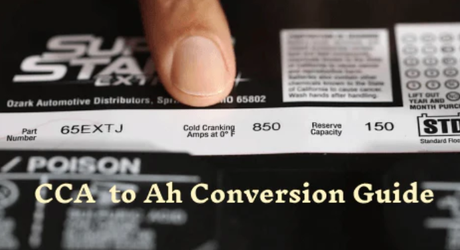 cold cranking amps to amp hours