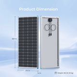 Dimension 200 Watt 12 Volt Monocrystalline Solar Panel