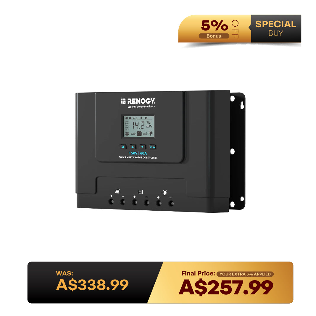 Rover Lite 12V/ 24V/ 36V/ 48V 60A MPPT Solar Charge Controller