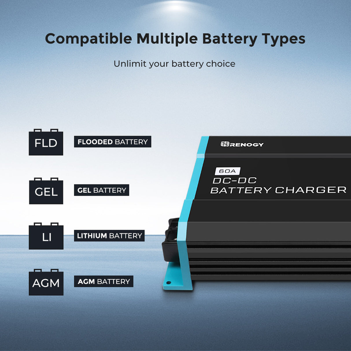 12V 60A DC to DC Battery Charger