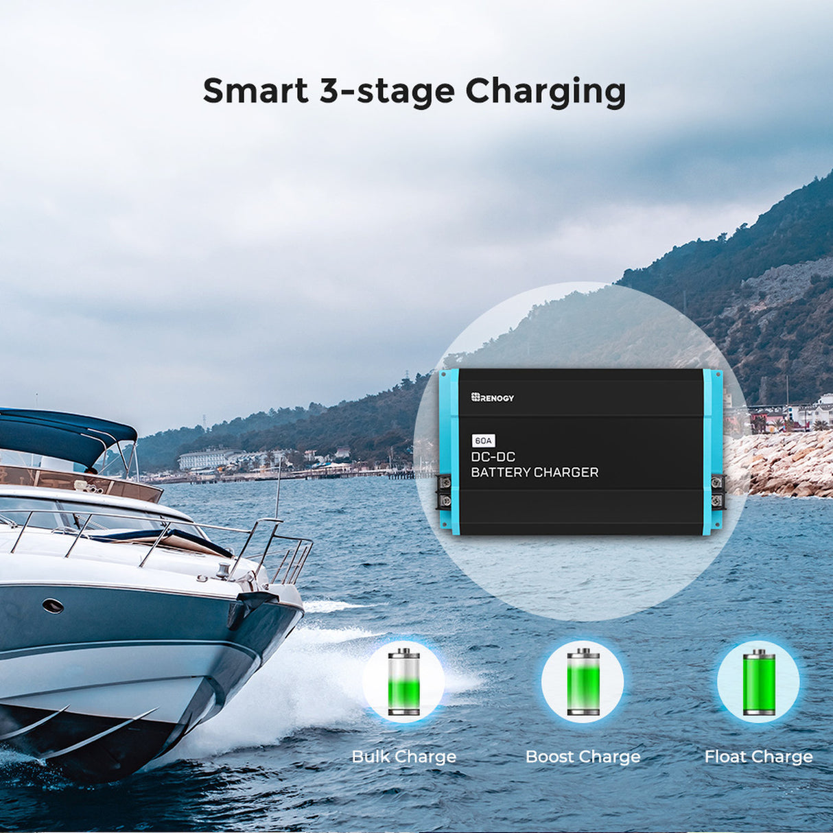 12V 60A DC to DC Battery Charger