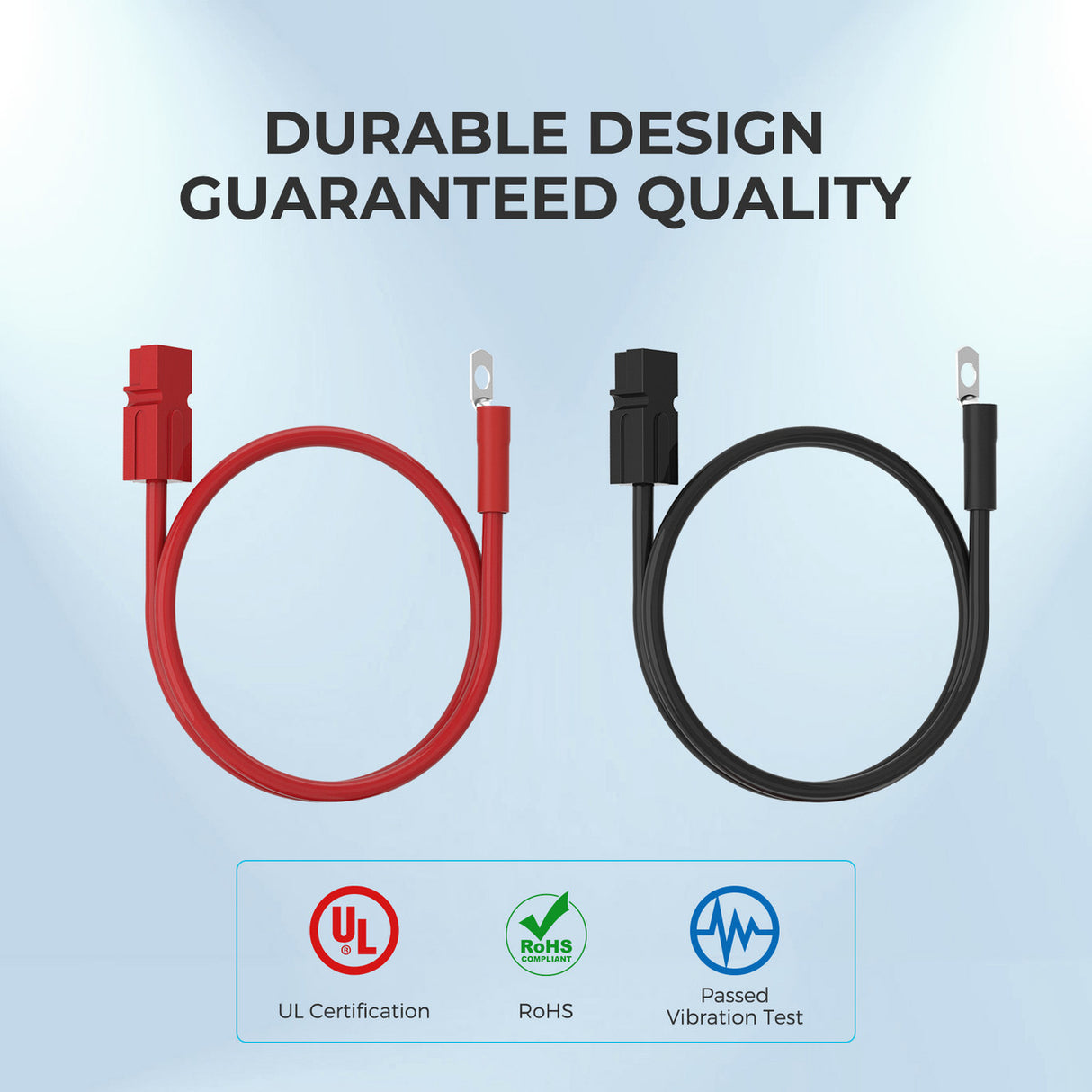 5FT 6AWG Anderson Adapter Cable (Anderson PP75-Ring Lug)
