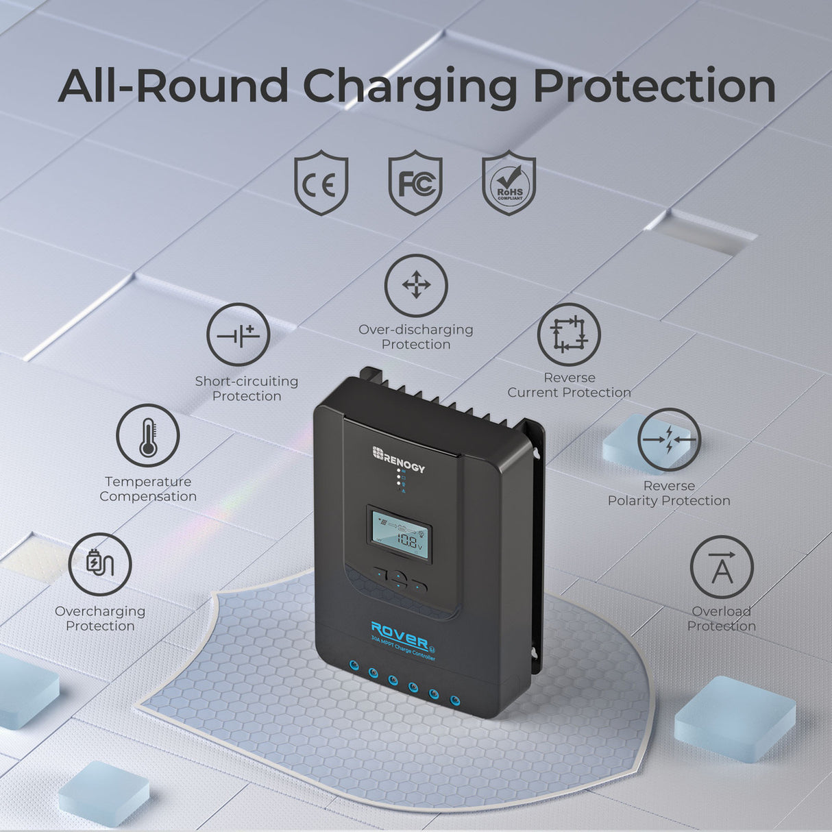 Rover Li 30 Amp MPPT Solar Charge Controller with Bluetooth
