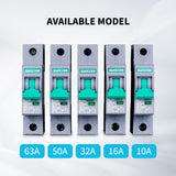 10A/16A/32A/50A/63A 1P DC Miniature Circuit Breaker