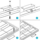 Renogy Solar Panel Mounting Z Bracket -- Set of 4