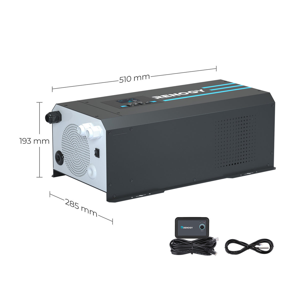 2000W 12V Pure Sine Wave Inverter Charger w/ LCD