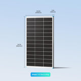 Renogy 100W Mono N-Type Rigid Bifacial Solar Panel