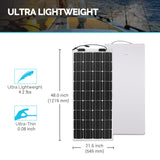 Lightweight solar panel