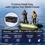 24V 100Ah Core Series Deep Cycle Lithium Battery