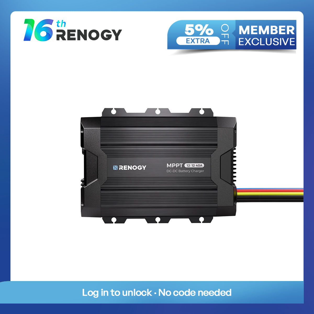 RENOGY 40A DC-DC Battery Charger with MPPT