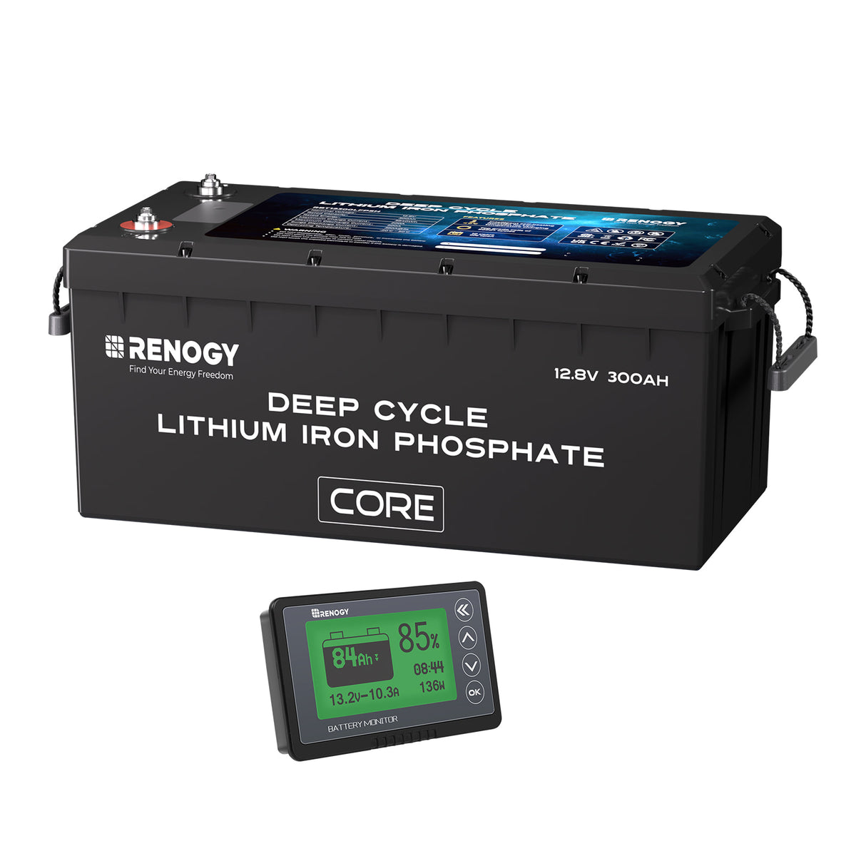 12V 300Ah Core Series Deep Cycle Lithium Iron Phosphate Battery w/Self-Heating
