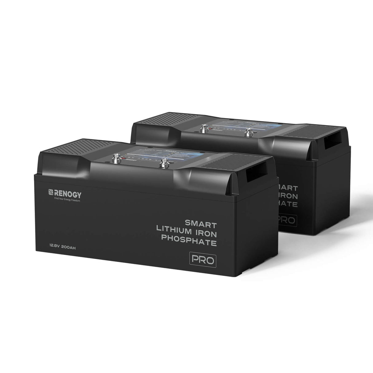 12V 200Ah Pro Deep Cycle Lithium Iron Phosphate Battery w/Bluetooth & Self-heating Function