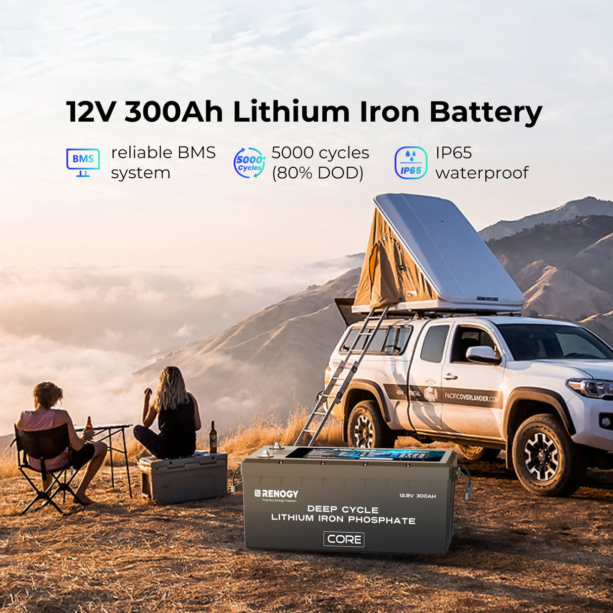 12V 300Ah Core Series Deep Cycle Lithium Iron Phosphate Battery