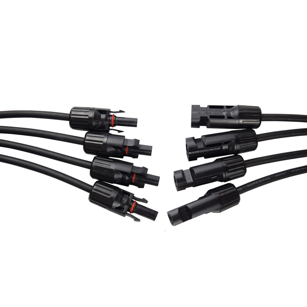 4 to 1 Solar Branch Connectors MMMMF+FFFFM Pair