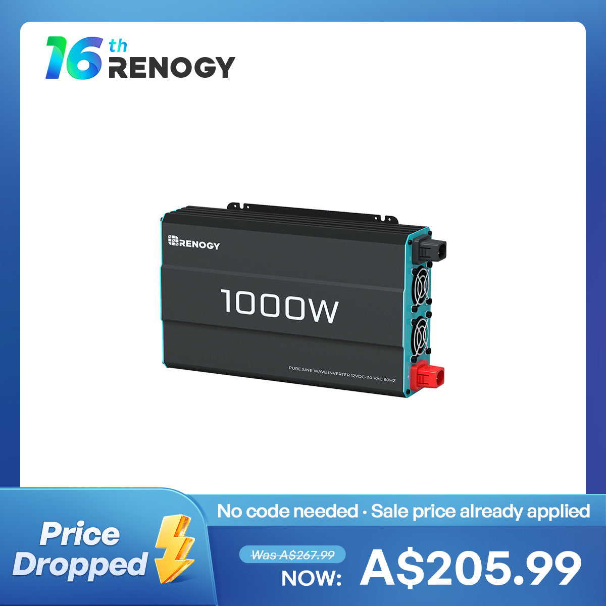 1000W/2000W/3000W 12V to 230V/240V Pure Sine Wave Inverter (with UPS Function)