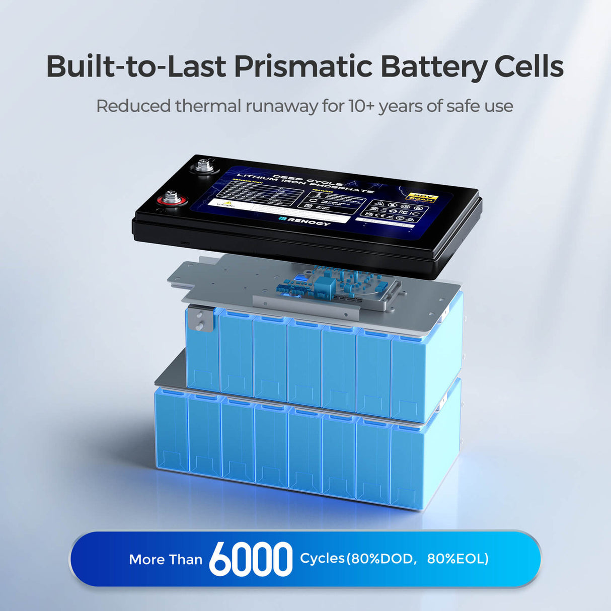 Renogy 48V 50Ah Smart Lithium Iron Phosphate Battery