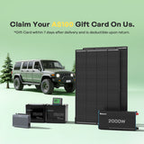 2.56kWh Off-Road 4WD Off-Grid Power Kit | 2000W Inverter, 50A DC-DC w/ MPPT, ShadowFlux Panels