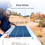100 Watt 12 Volt Monocrystalline Solar Panel (Compact Design) Dimension
