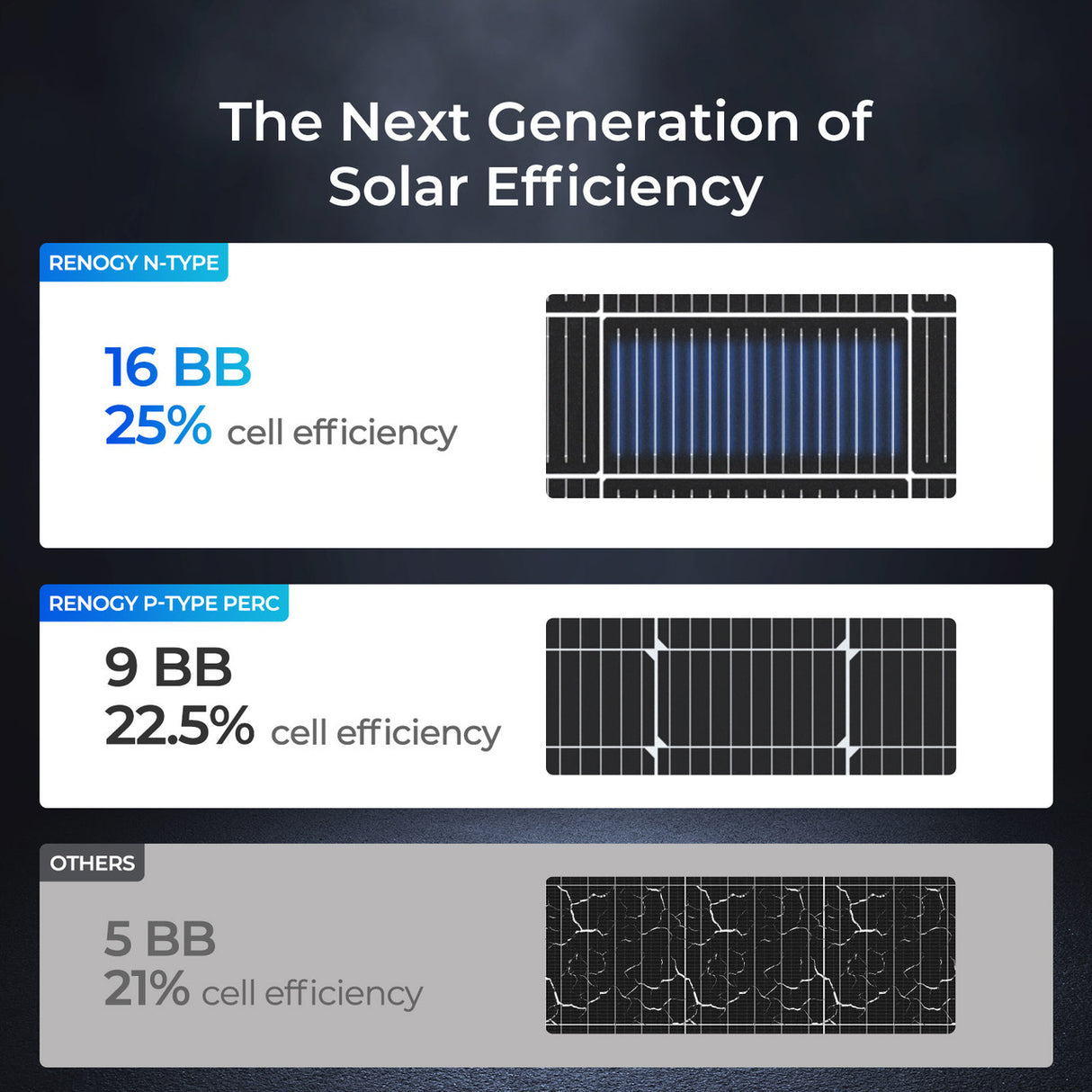 Renogy 16BB N-Type 200 Watt 24V Solar Panel