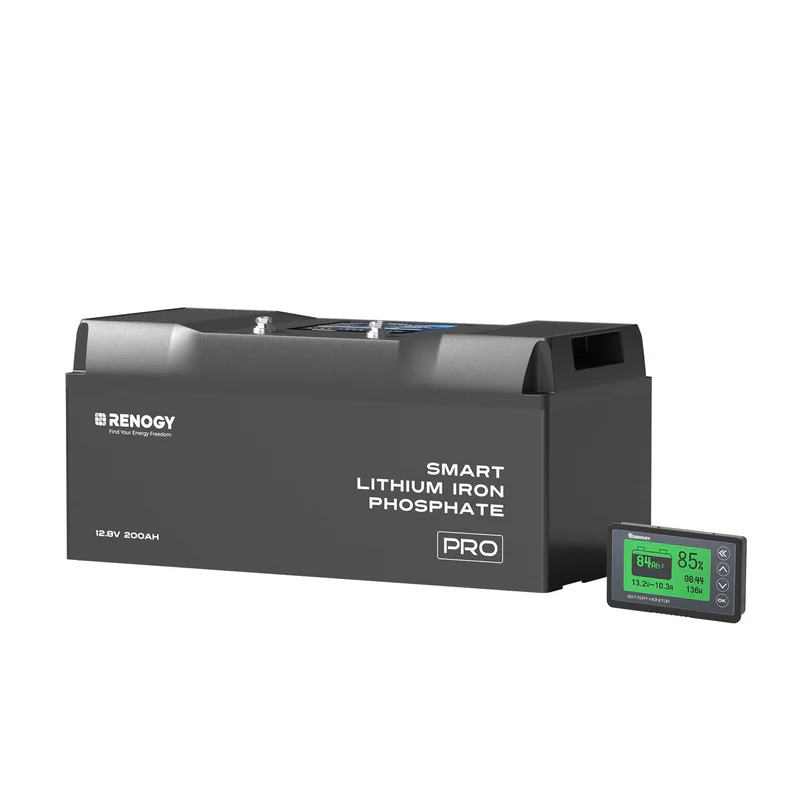Pro - 12V 100/200Ah Smart Lithium Iron Phosphate Battery w/ Bluetooth & Self-Heating