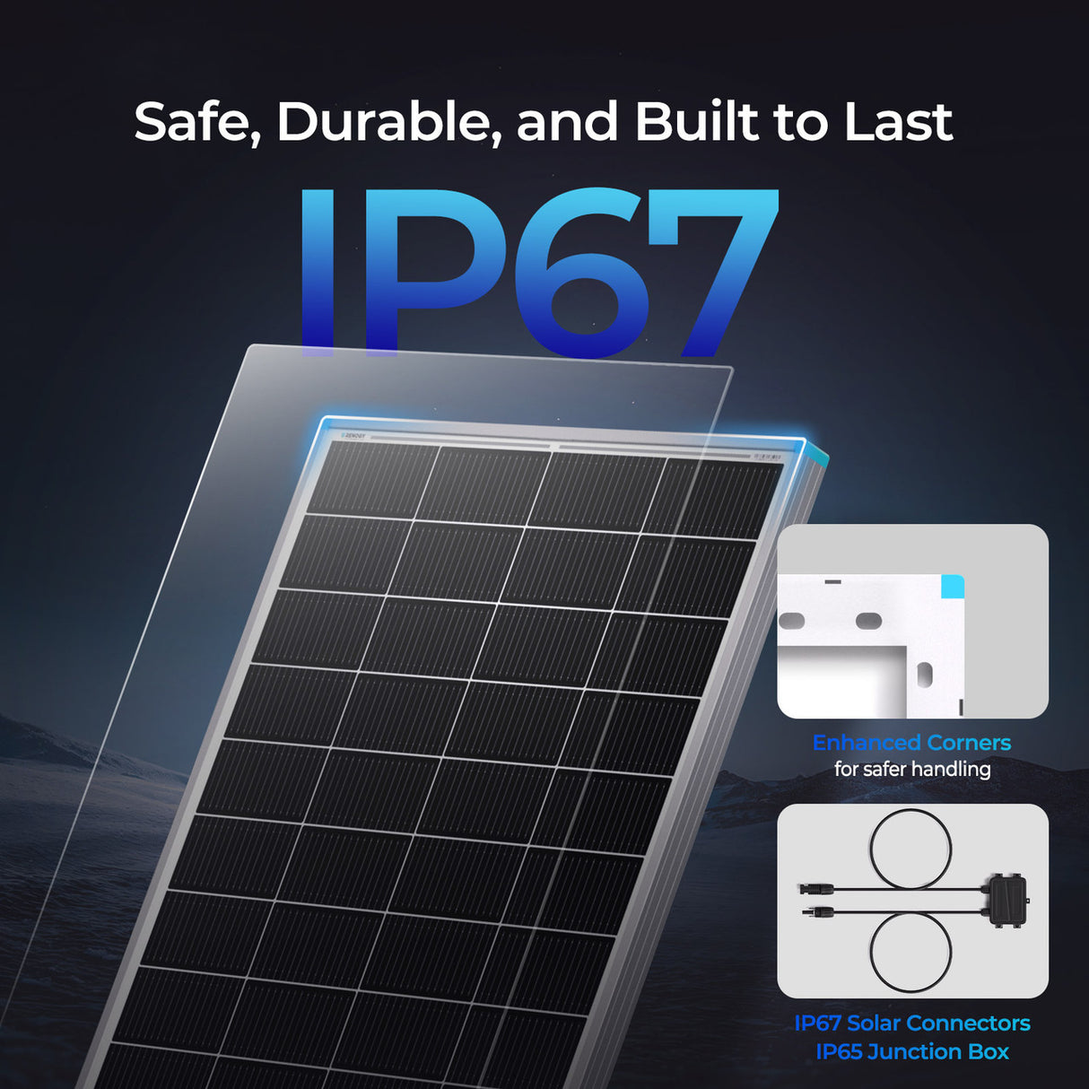 Renogy 16BB N-Type 175 Watt 12V Solar Panel