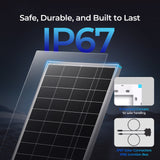 Renogy 16BB N-Type 200 Watt 24V Solar Panel