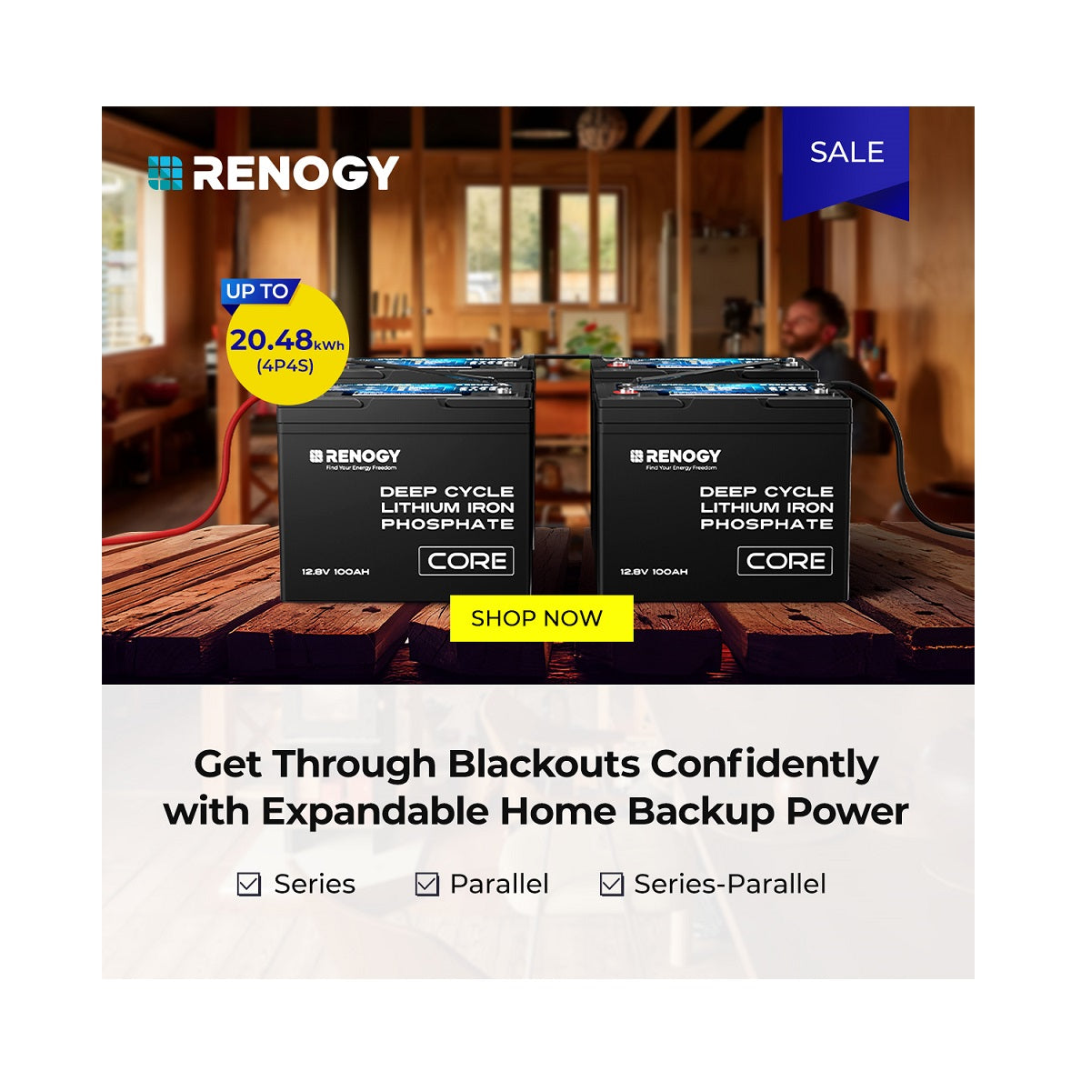 12V/24V/48V 100Ah Core Series Deep Cycle Lithium Iron Phosphate Battery