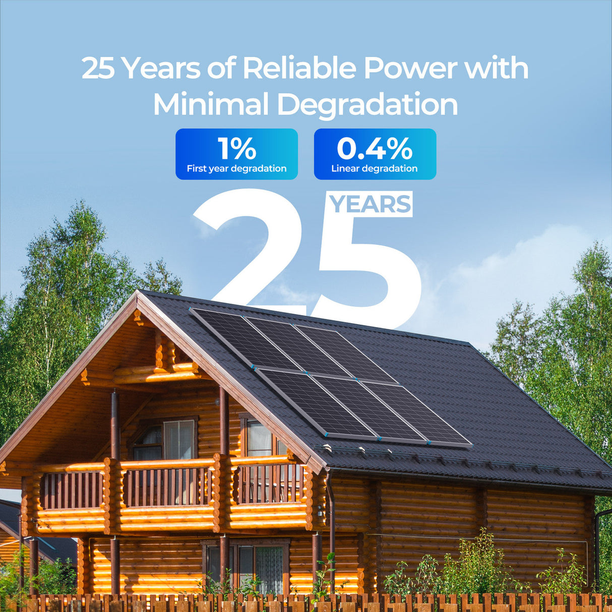 Renogy 16BB N-Type 200 Watt 24V Solar Panel