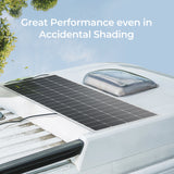 Renogy 200 Watt 12 Volt better performance even in accidental shading