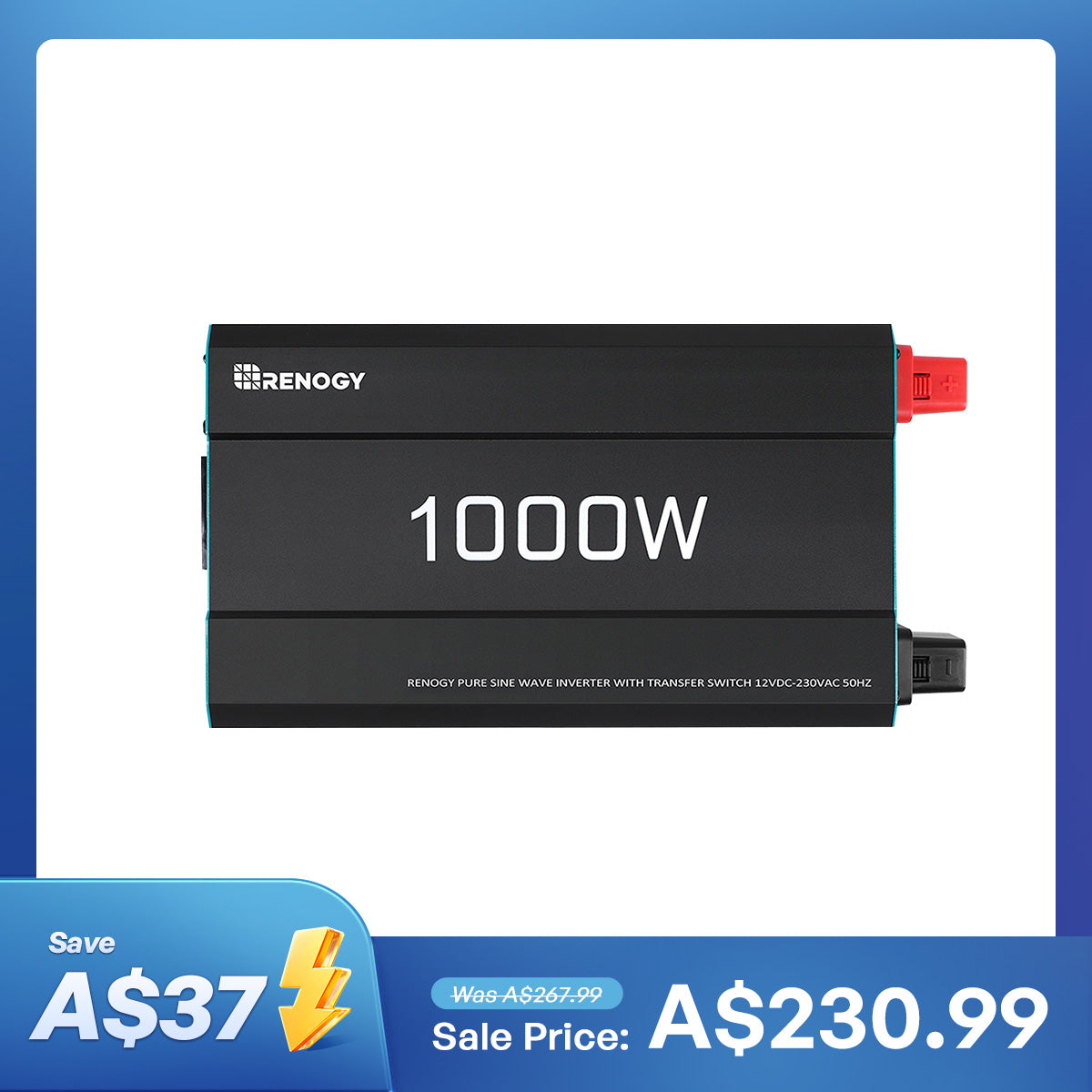 1000W 12V to 230V/240V Pure Sine Wave Inverter (with UPS Function)