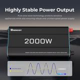 Highly Stable Powe Output of Renogy 2000W Pure Sine Wave Inverter