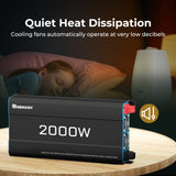 Quiet Heat Dissipation with Renogy 2000W Inverter