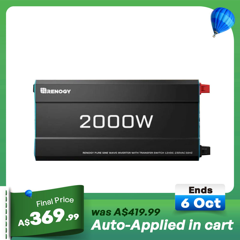 2000W 12V to 230V/240V Pure Sine Wave Inverter (with UPS Function)