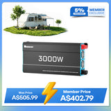 3000W 12V to 230V/240V Pure Sine Wave Inverter with UPS Transfer Switch