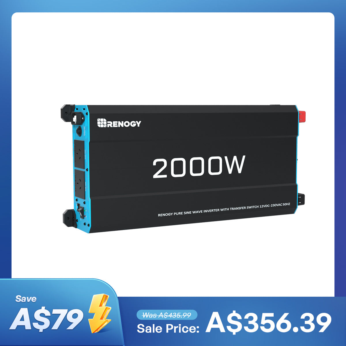 1000W/2000W/3000W 12V to 230V/240V Pure Sine Wave Inverter (with UPS Function)