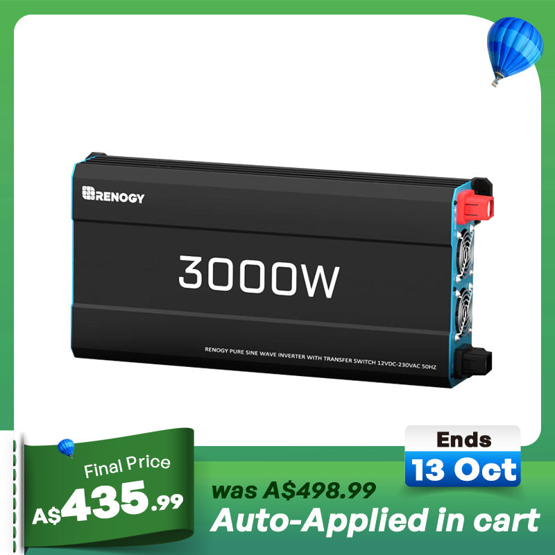 3000W 12V to 230V/240V Pure Sine Wave Inverter (with UPS Function)