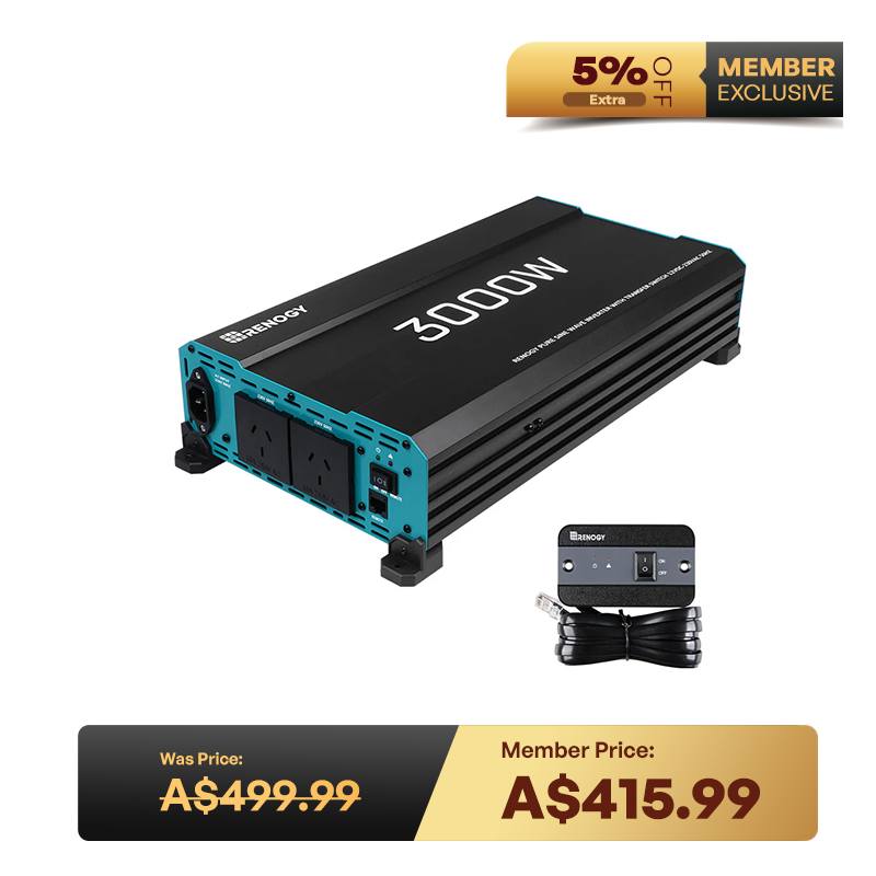 3000W 12V to 230V/240V Pure Sine Wave Inverter (with UPS Function)