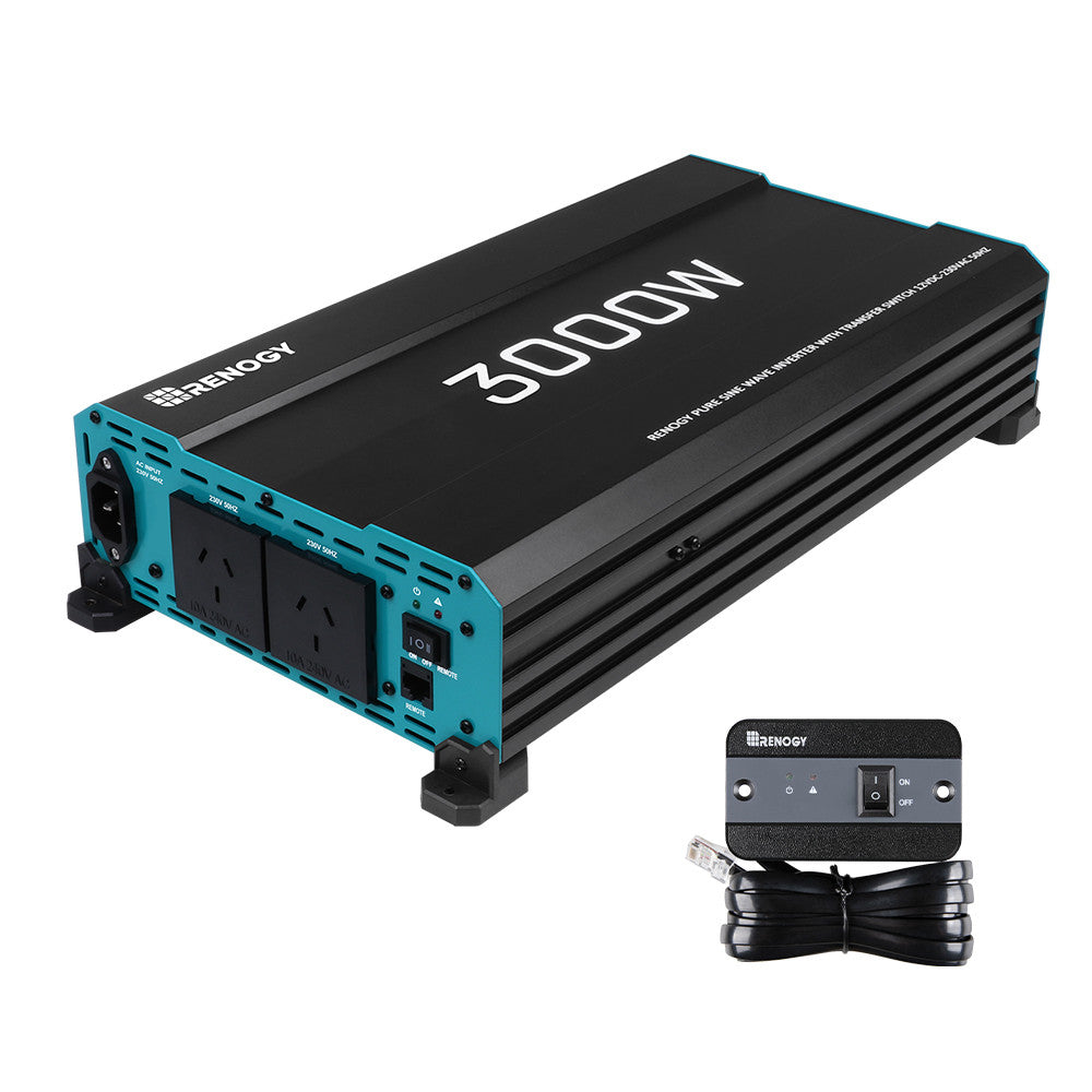 Renogy 3000W 12V to 230V Pure Sine Wave Inverter (with UPS Function)