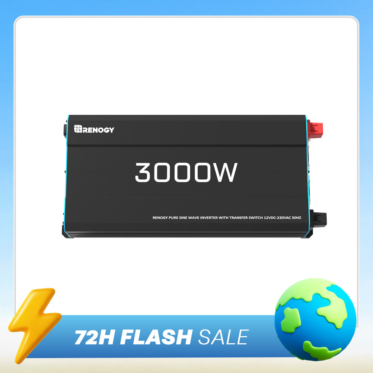 1000W/2000W/3000W 12V to 230V/240V Pure Sine Wave Inverter (with UPS Function)