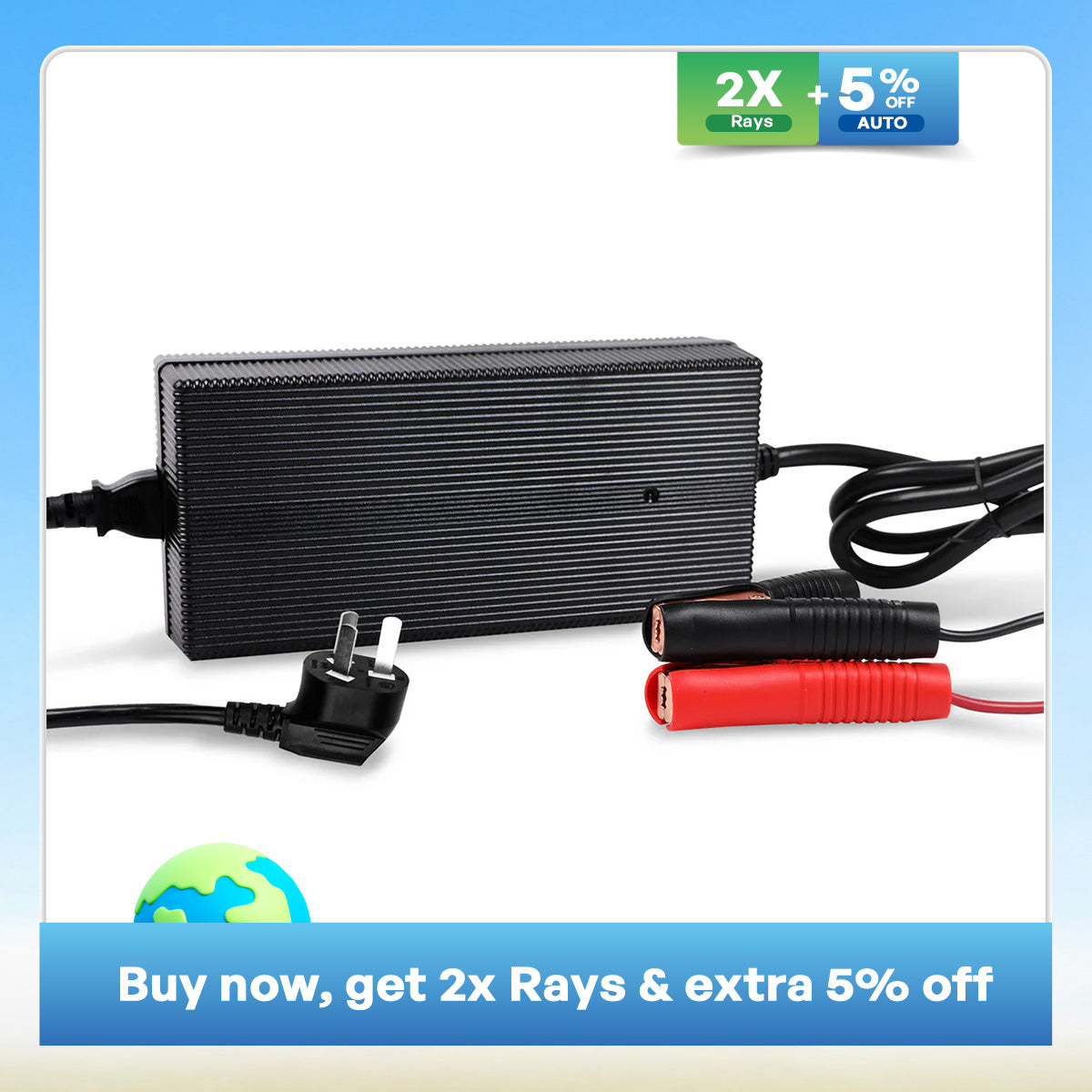 12V 20A AC to DC Lithium Iron Phosphate Battery Charger