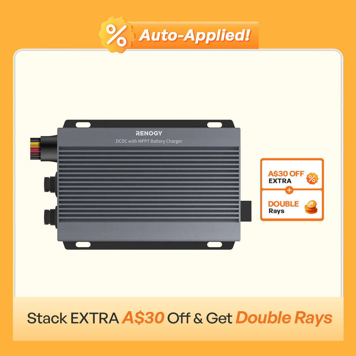 Renogy IP67 50A DC-DC  Battery Charger with MPPT