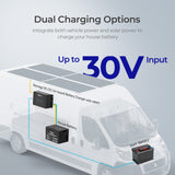 DCC30S 12V 30A Dual Input DC to DC Battery Charger with MPPT